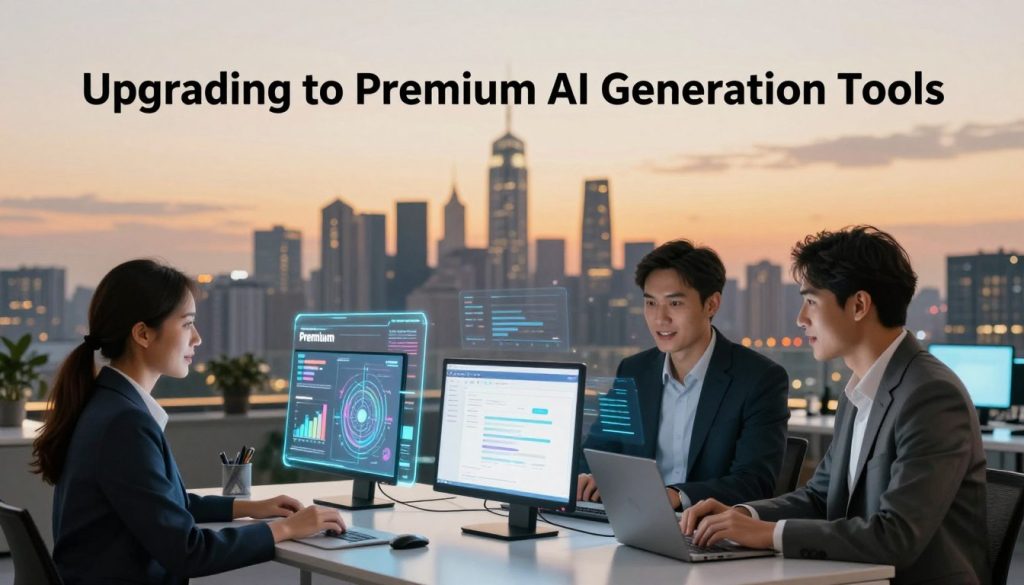 Upgrading to premium AI generation tools